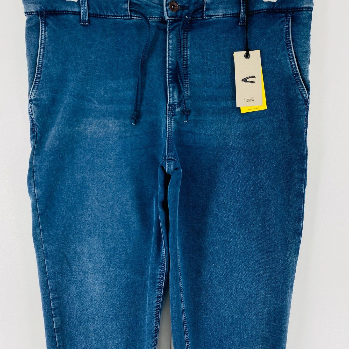 Camel Active Women Blue Mid Waist Loose Fit Cuffed Jeans Size W31 L30