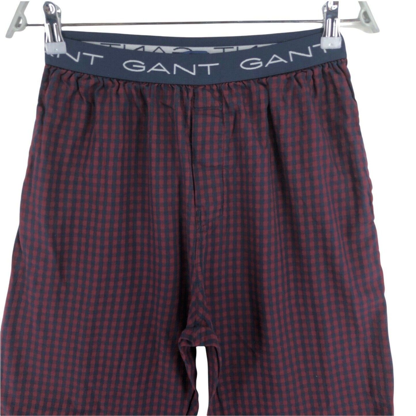 GANT Dark Red Gingham Pyjama Pants Trousers Size S