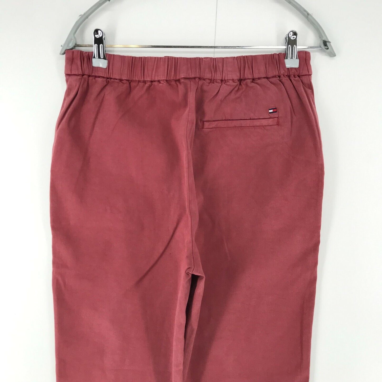 Tommy Hilfiger Women Pink Relaxed Tapered Fit Chino Trousers EUR 36 UK 8 W28