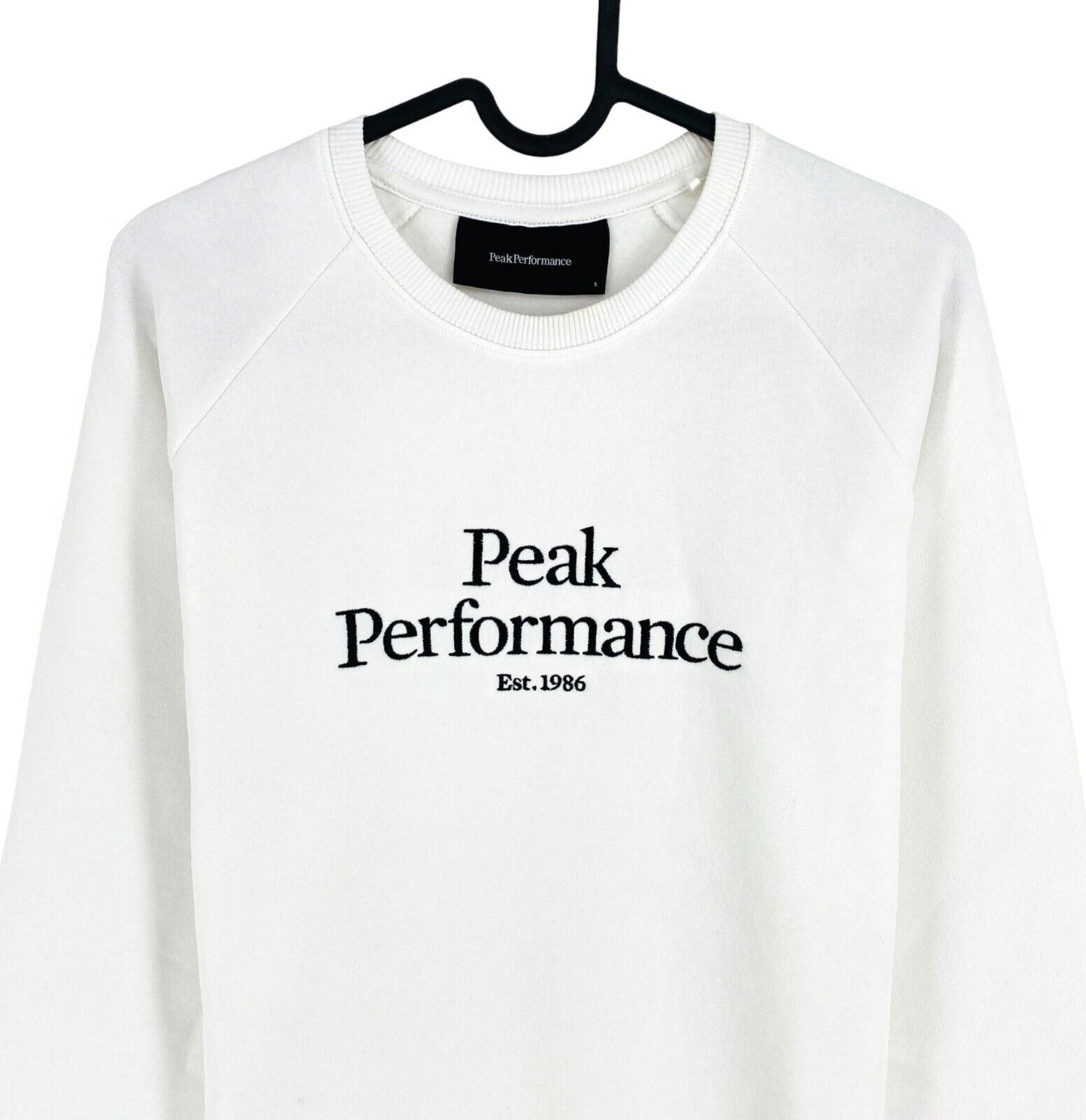 Peak Performance Women White Original Crew Neck Sweater Jumper Size S