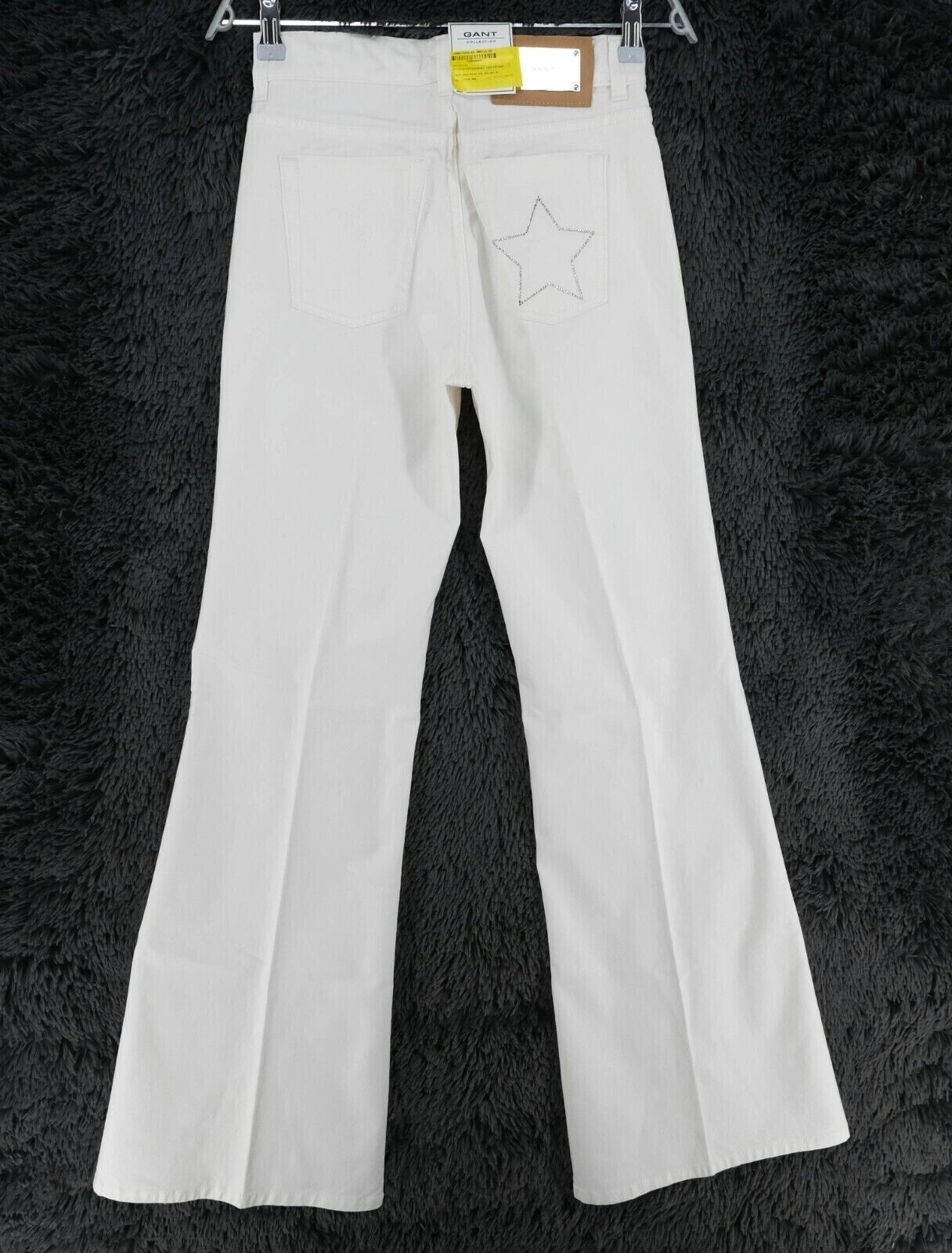 GANT White High Waist Regular Bootcut Fit Star Pockets Size W29 L34