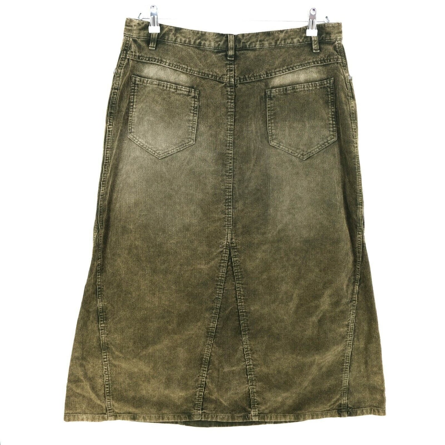 PERSONA Dark Green Corduroy Skirt Size EUR 40 UK 12 US 10