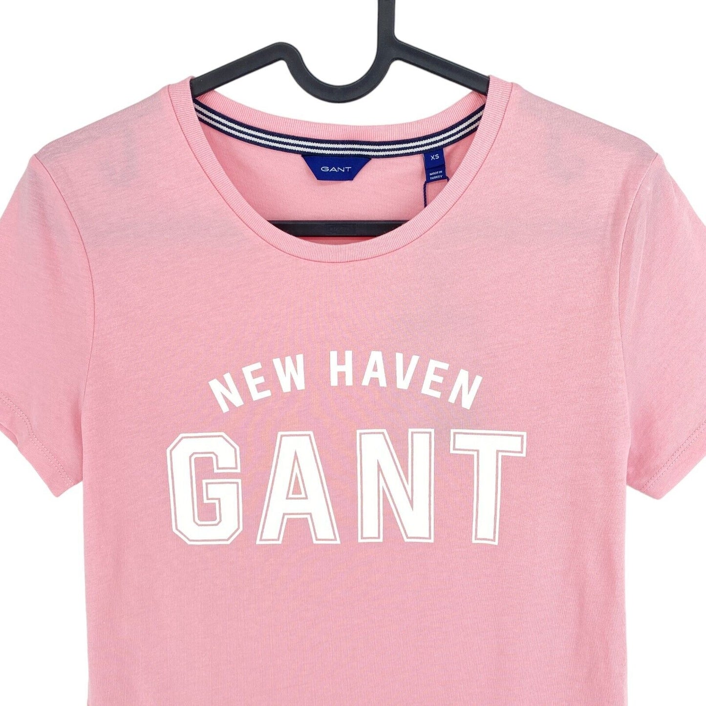 GANT T-shirt à col rond avec logo rose taille XS