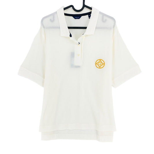 GANT White Rope Icon Pique Polo Shirt Size 2XL XXL