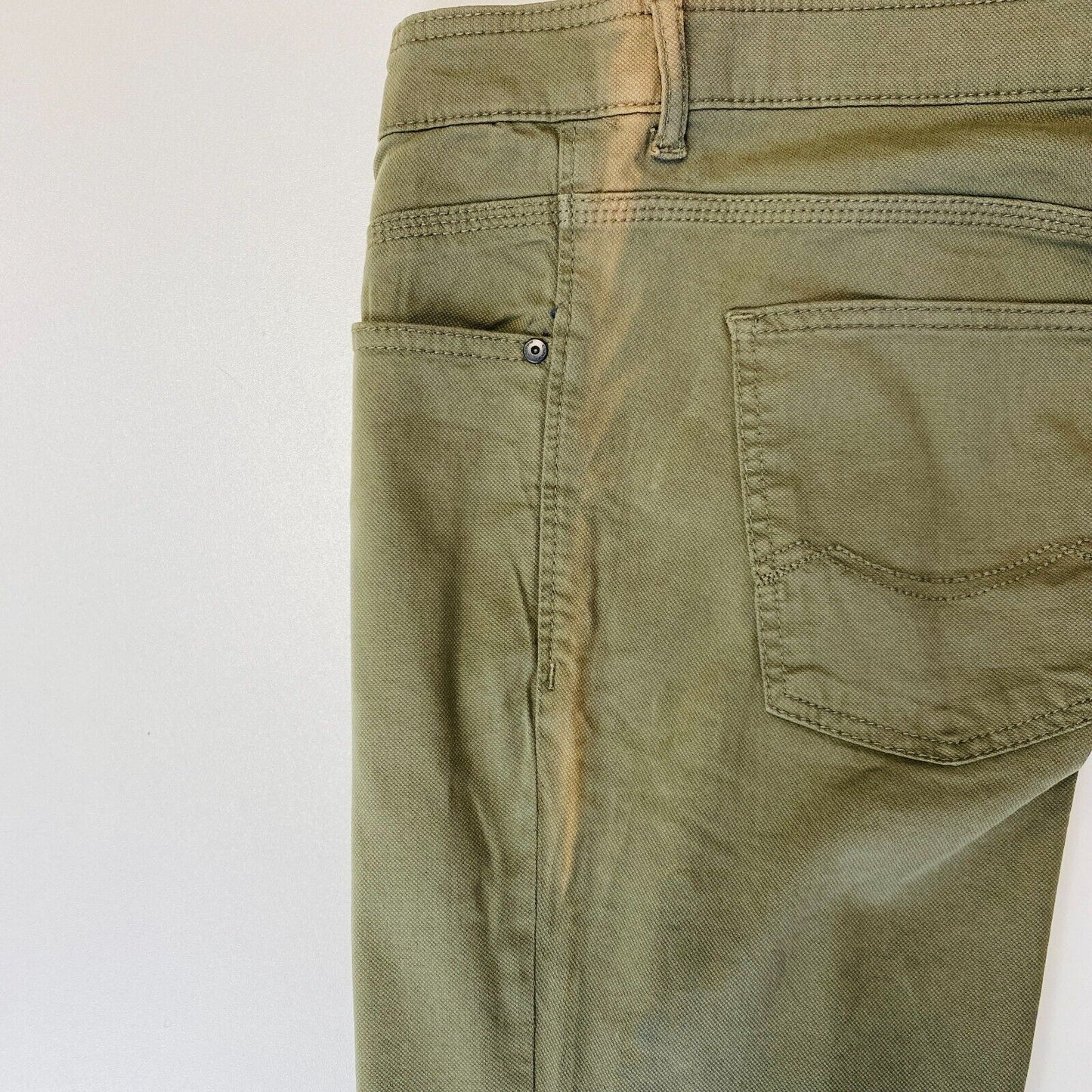 Camel Active WOODSTOCK Mens Dark Green Relaxed Straight Fit Jeans W31 L30