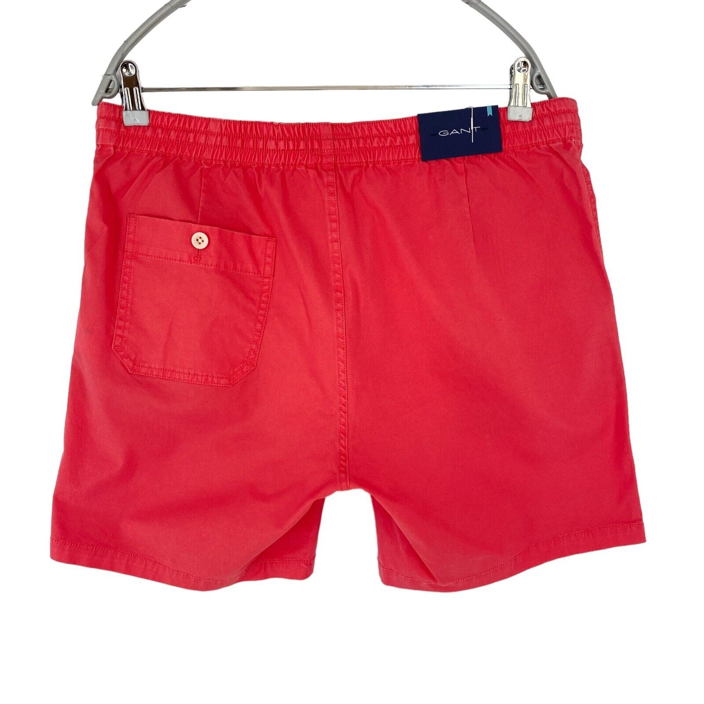 GANT Pink Regular Fit Elastic Waist Shorts Size M