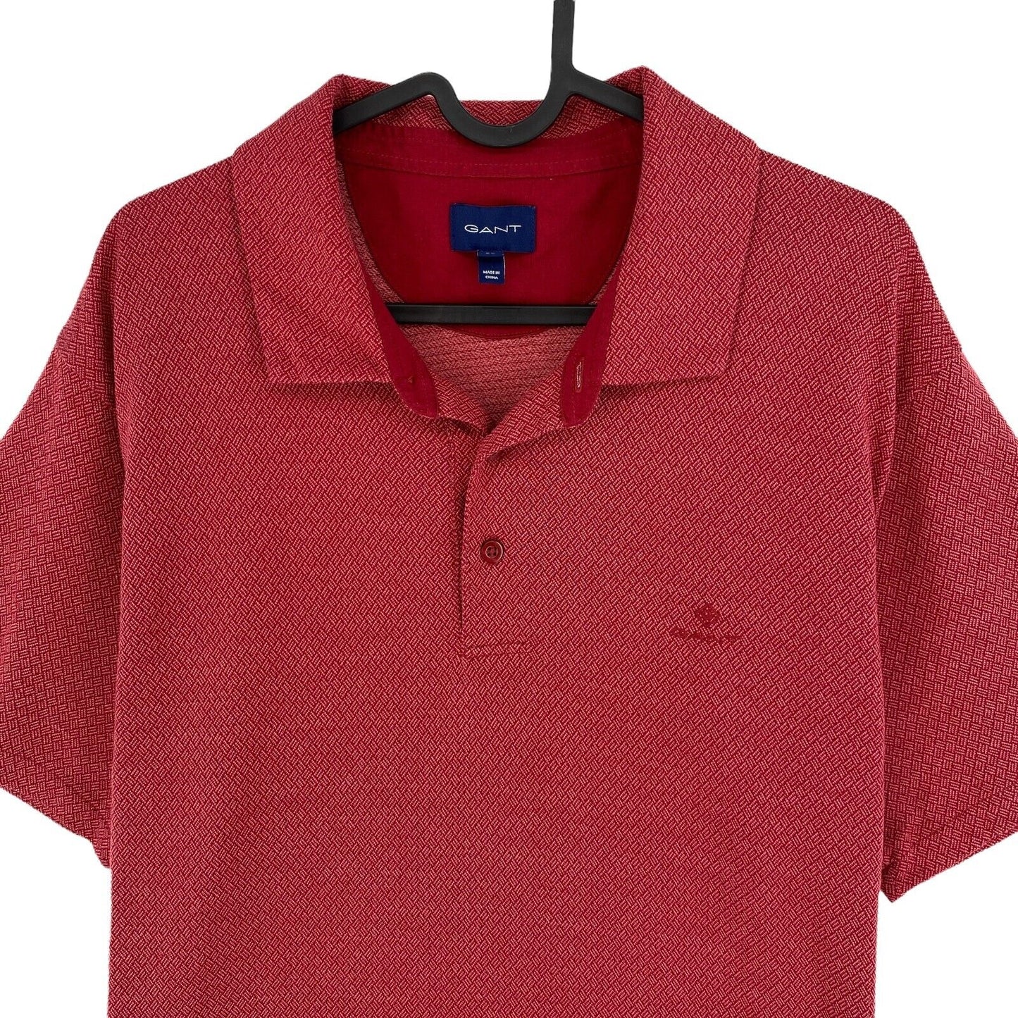 GANT Polo Jacquard Rouge Taille XL