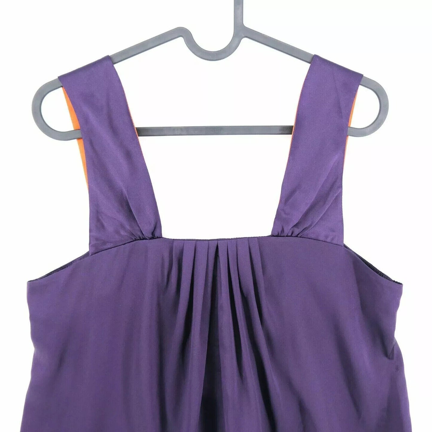 MEXX Purple 100% Silk Blouse Tank Top T Shirt Size EU 36 UK 10