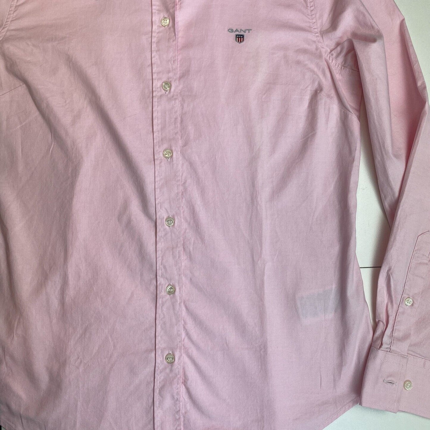 GANT Pink Stretch Oxford Shirt Size EU 38 UK 10 US 8