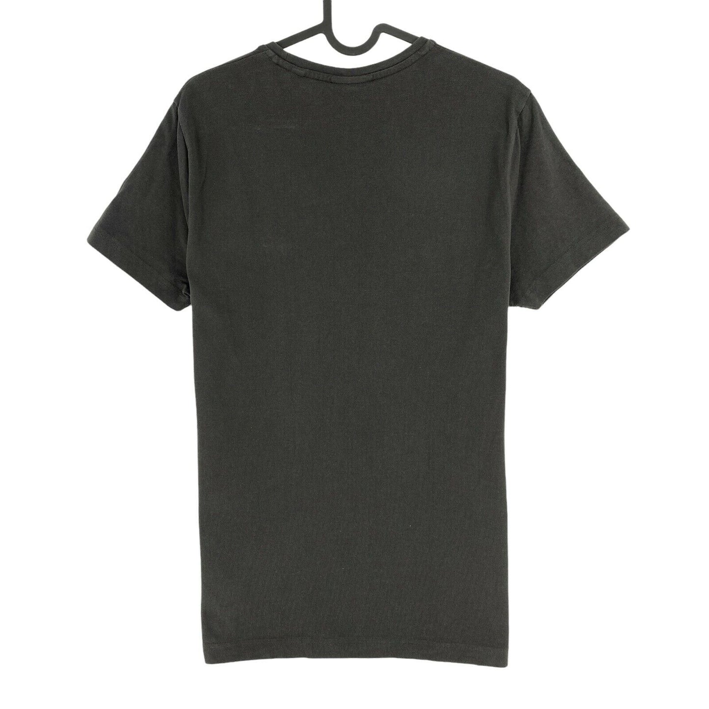 GANT T-Shirt Slim Piqué mit Rundhalsausschnitt, Dunkelgrau, Größe M