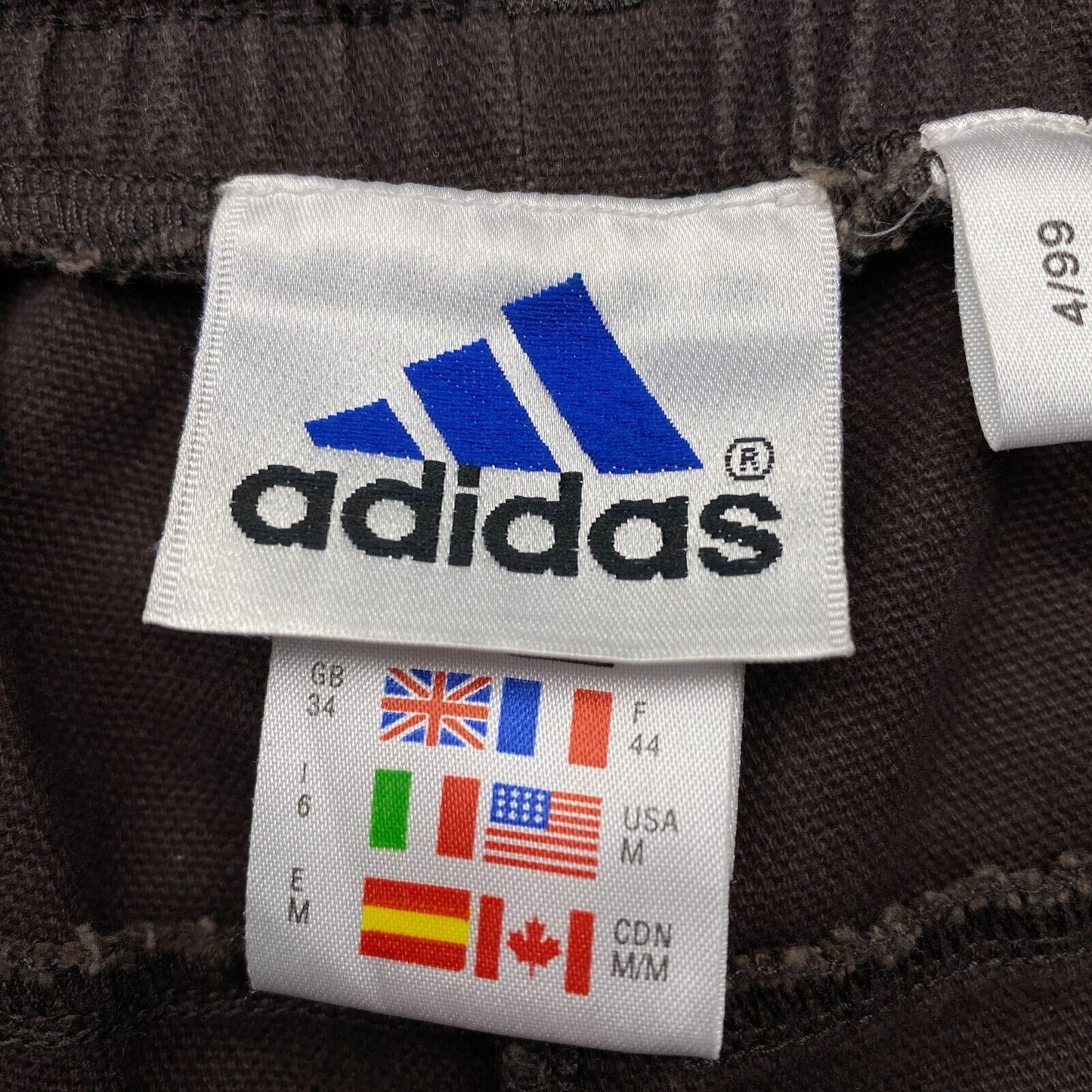 adidas Brown 100% Cotton Activewear Shorts Size EU 44 UK/US 34 W32