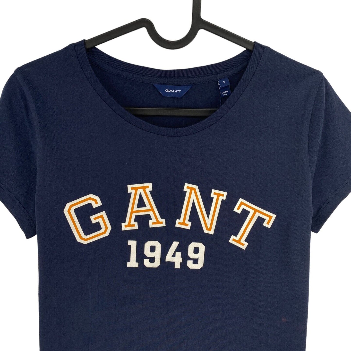 GANT T-shirt à col rond graphique bleu marine taille S