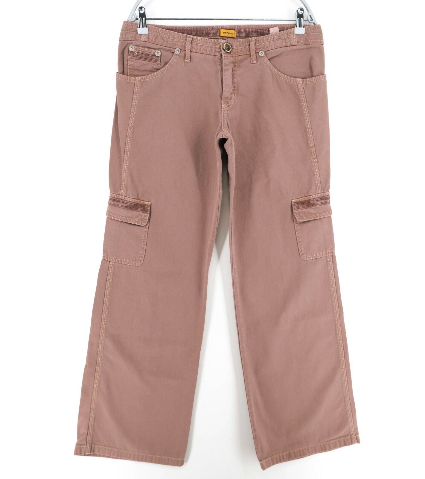 STEFANEL Pink Cargo Pants Trousers Size EU 42 UK 14 US 10