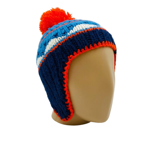 VAUDE Kids Blue Knitted Winter Hat Cap Size S