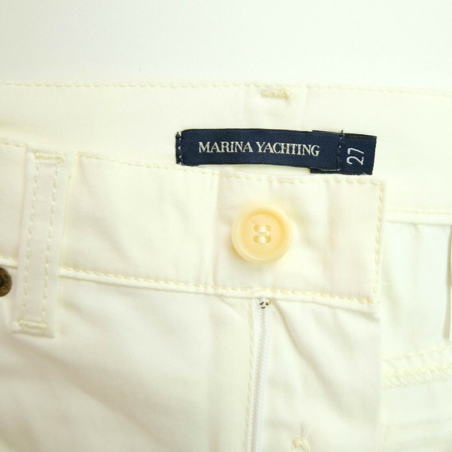 MARINA YACHTING White Straight Jeans Size 27 31