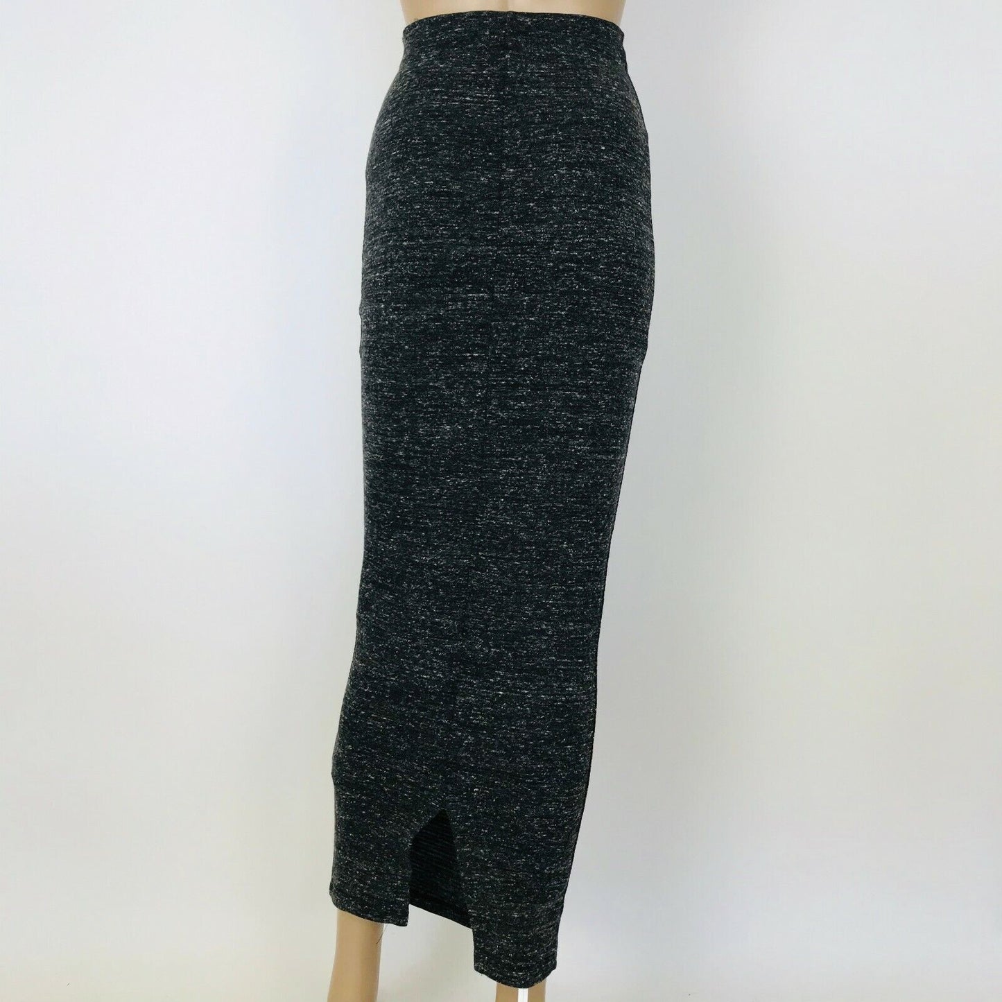 ZARA W&B Women's Stretch Long Grey Skirt Size S W26