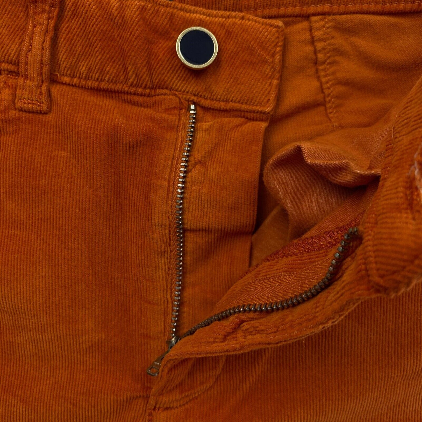 GANT Femmes Orange Foncé FARLA Corduroy Slim Fit Cropped Jeans Taille W26