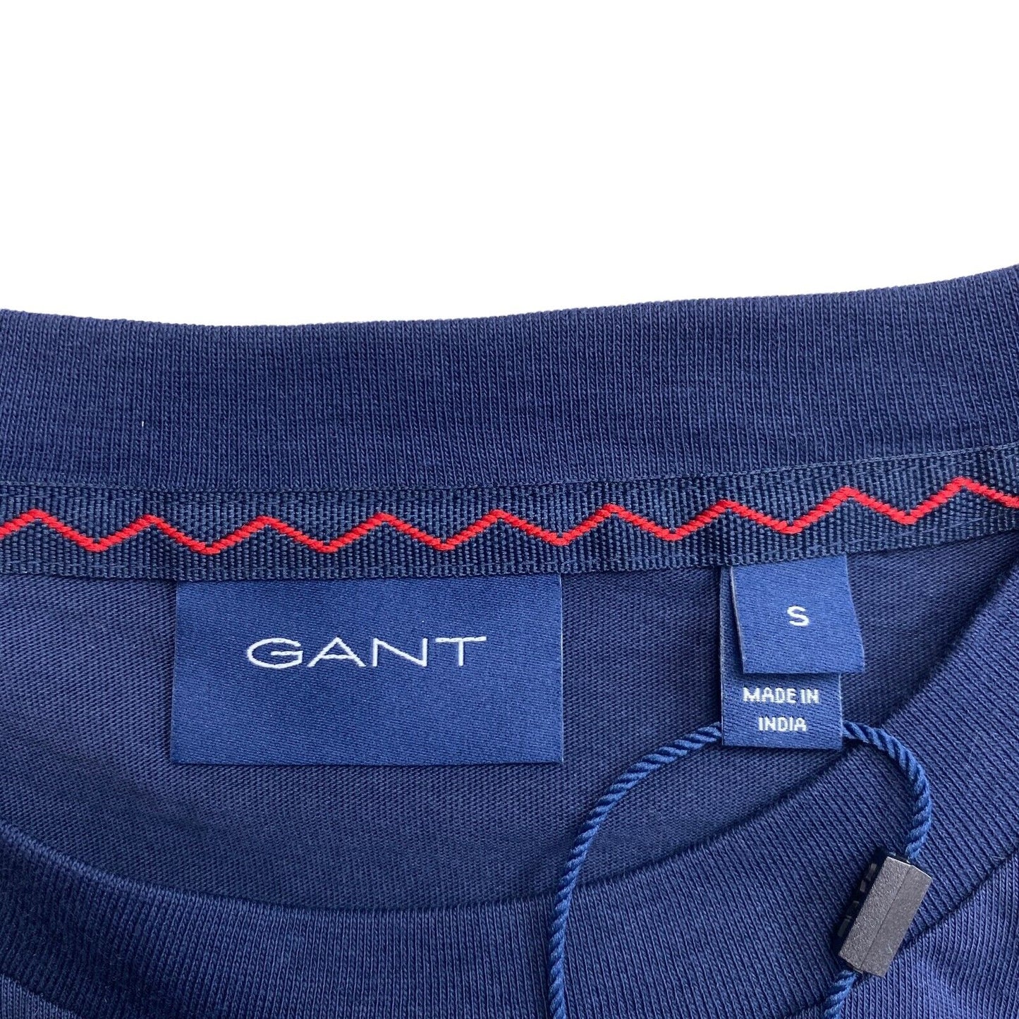 GANT Navy Blue Nautical Crew Neck Long Sleeves T Shirt Size S