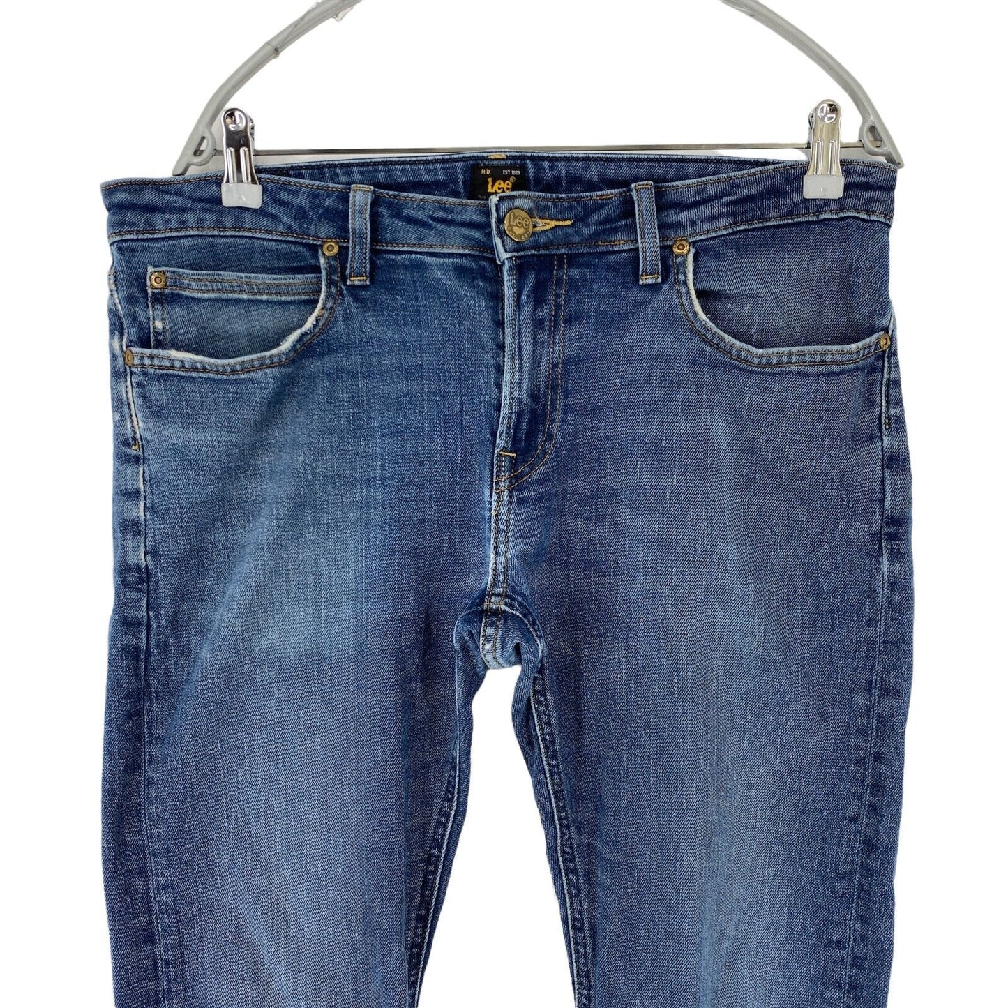 Lee MALONE Jeans in Skinny-Fit, Stretch, Blau, Größe W33 L28