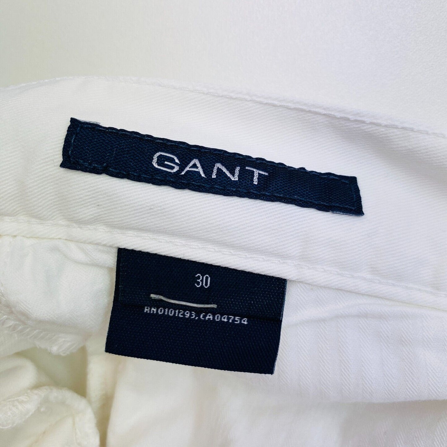 GANT White Cropped Chino Pants Trousers Size W30