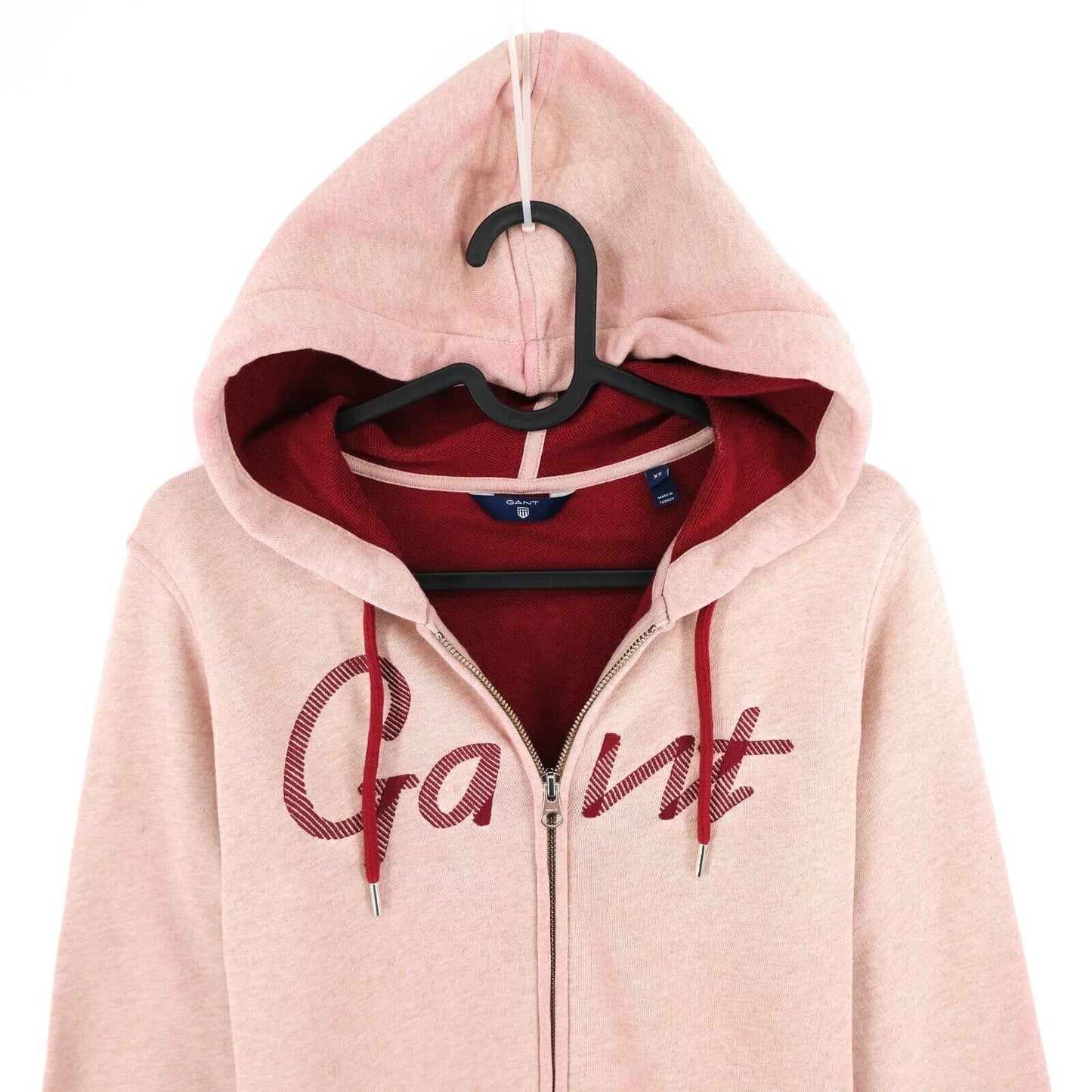 GANT Light Pink Full Zip Sweat Hoodie Jumper Sweater Size XS