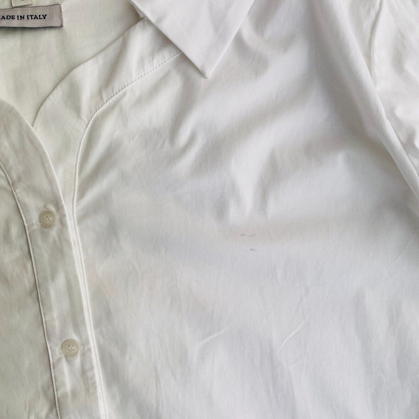 LA MARTINA White Belted Popeline Shirt Shirt Size 3 / M