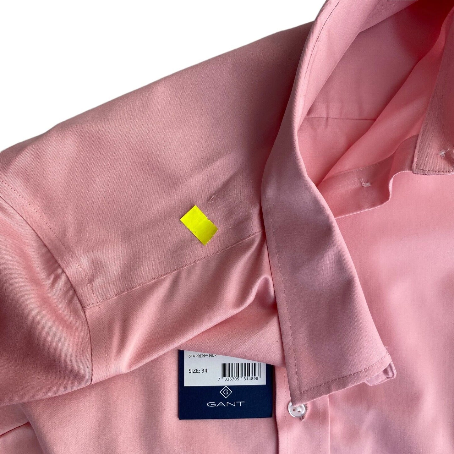 GANT Pink Fine Sateen Shirt Size EU 34 UK 8 US 4