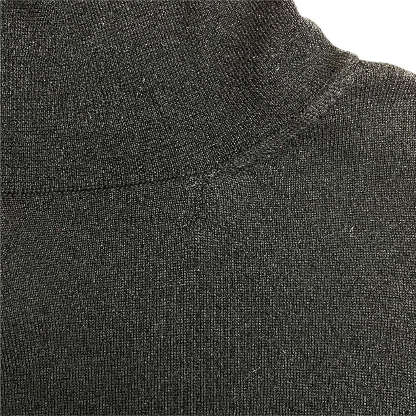 GANT Black 100% Wool Turtle Neck Sweater Jumper Size S