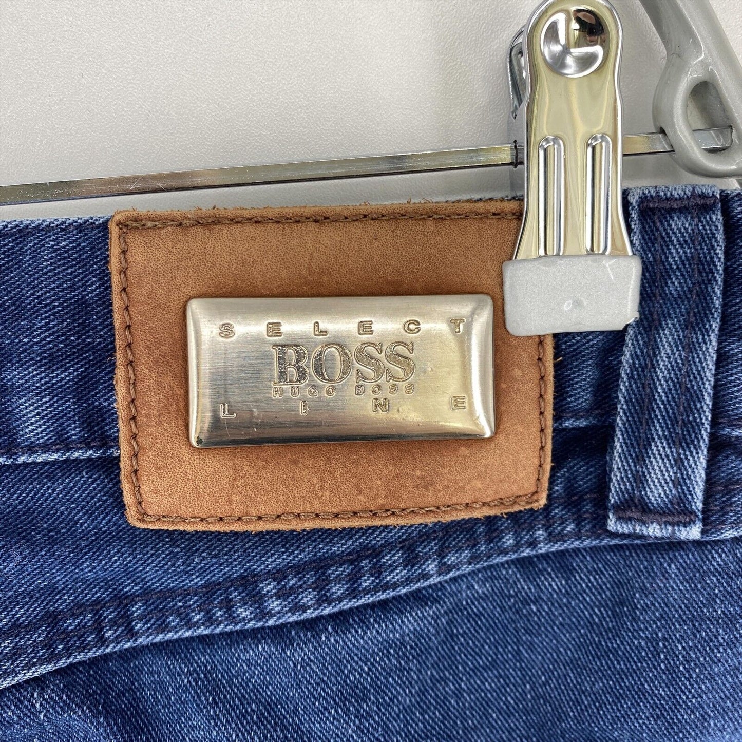 HUGO BOSS ALABAMA Blue Comfort Straight Fit Jeans W32 L34 Made In Italy