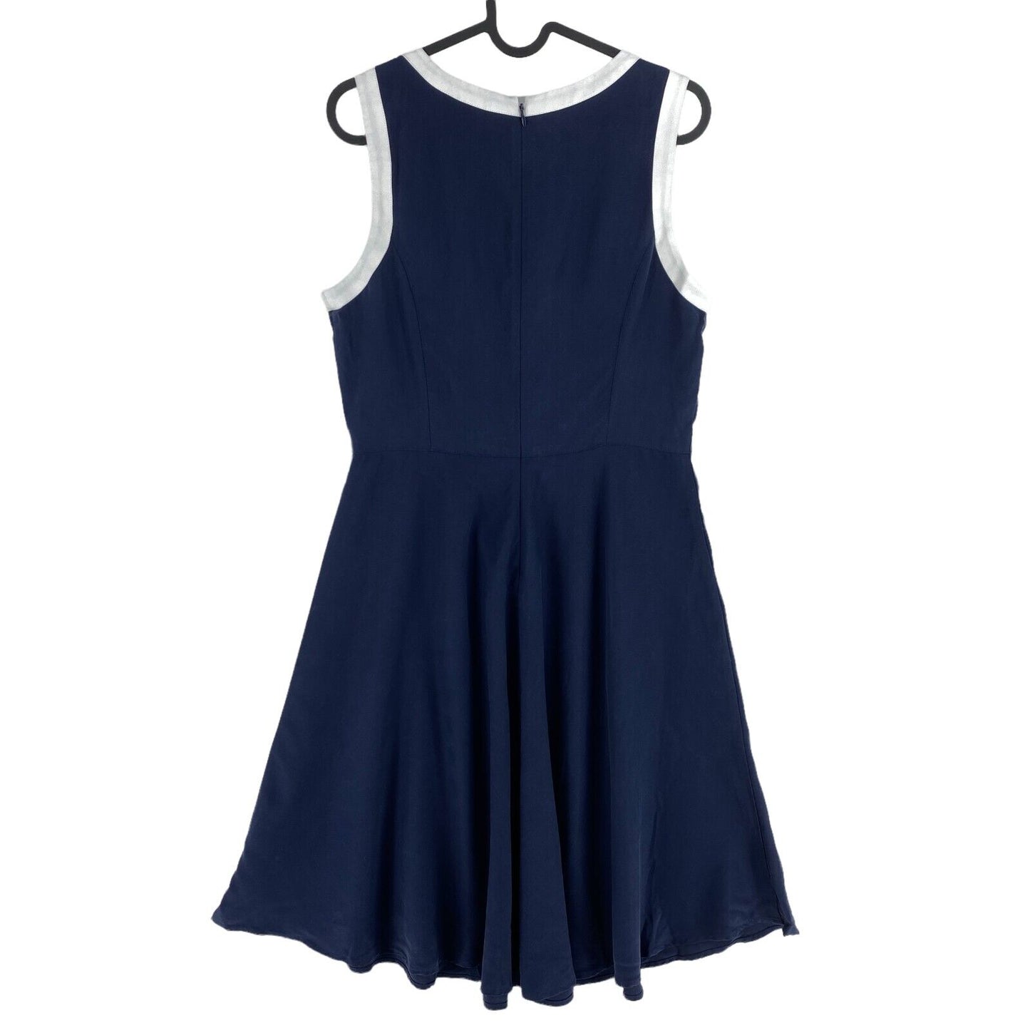 GANT Navy Blue Pique Lyocell Sleeveless Dress Size EU 38 UK 12 US 8