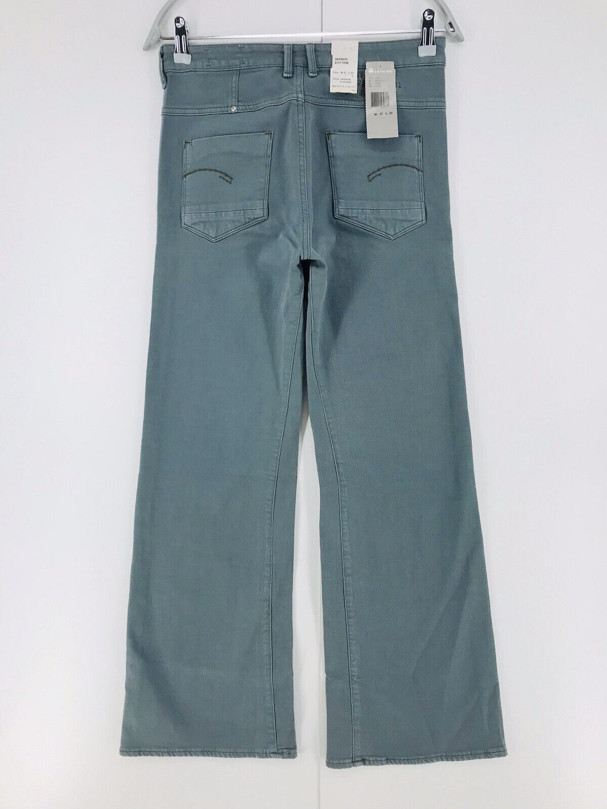 G-STAR RAW SHIPMATE Q-FIT Women Blue Flare Bootcut Fit Jeans W27 L32