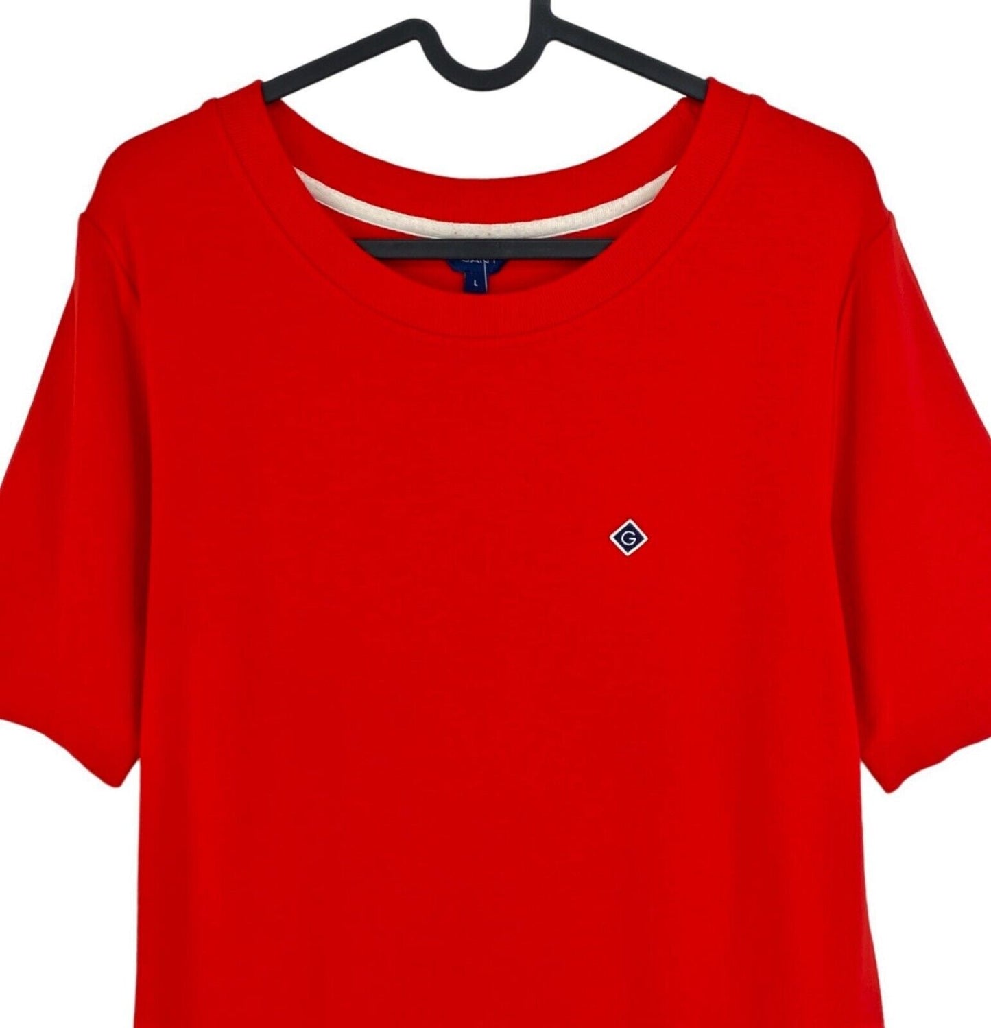 GANT Red Icon G Jersey Crew Neck Short Sleeves Dress Size L