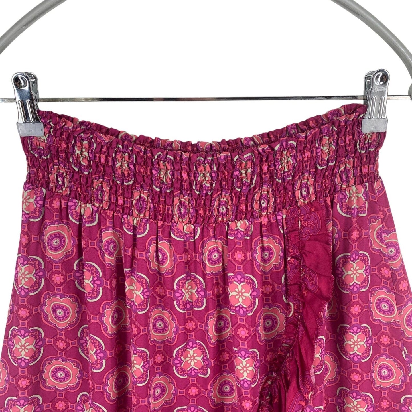 ODD MOLLY Women Dark Pink Funky Belle Skirt Size 2 / M