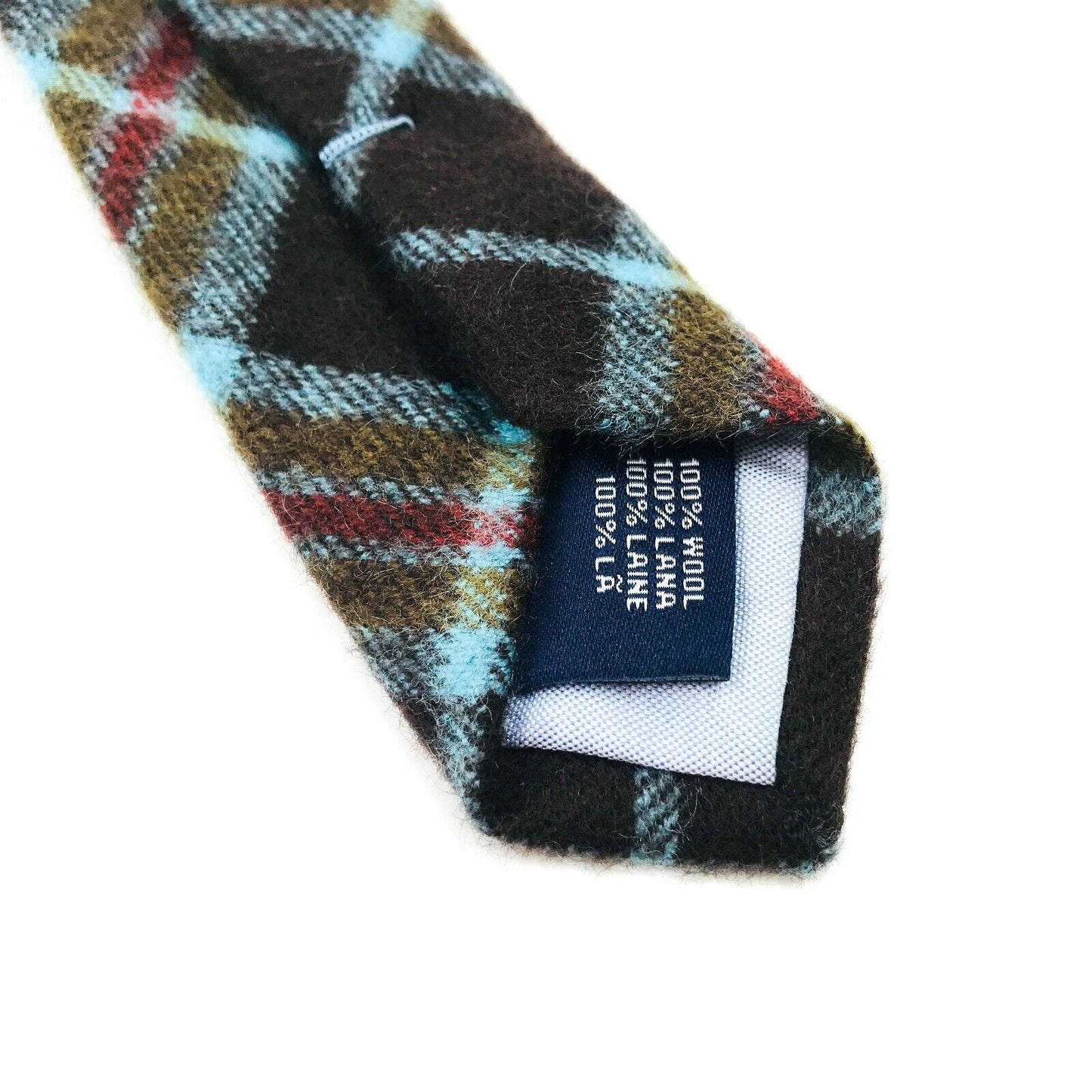 GANT Black Blue 100% Wool Handsewn Tie Made In Italy