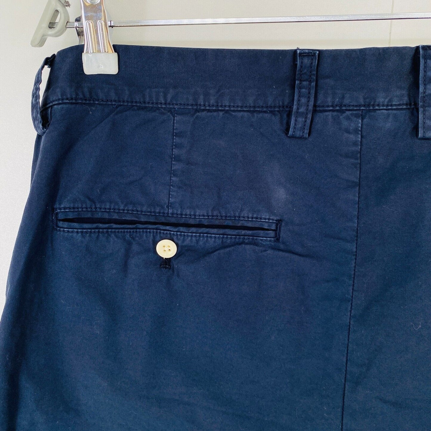 GANT Mens Dark Blue Regular Fit Chino Shorts Size W35