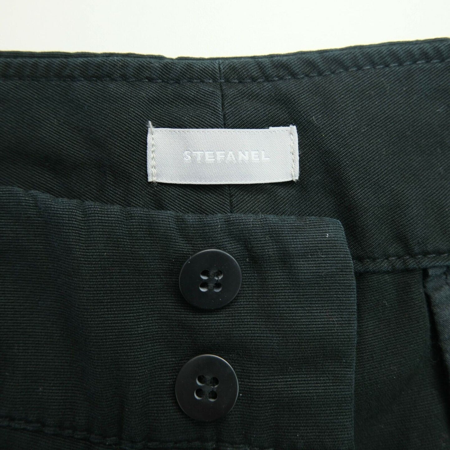 STEFANEL Black Chino Bermuda Shorts Size EU 34 UK 4 US 2