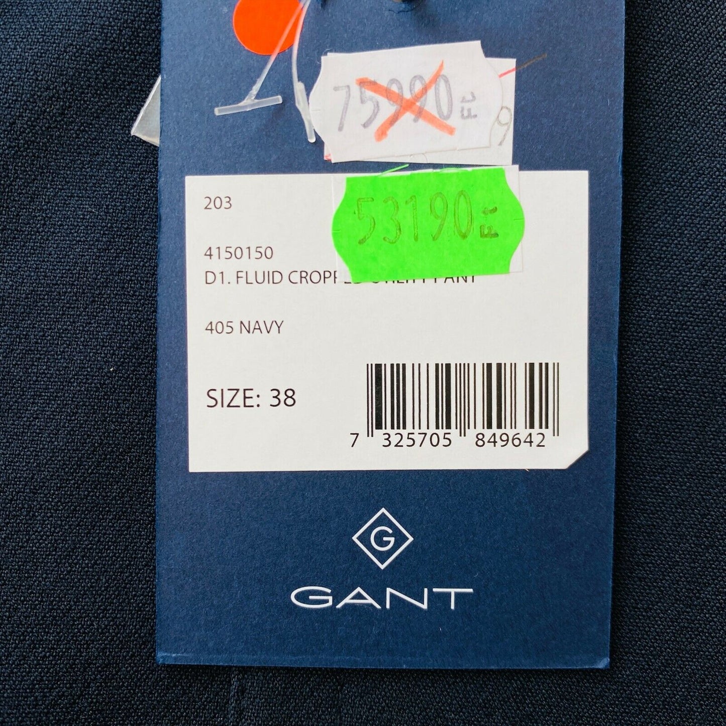 GANT Pantalon court coupe décontractée bleu marine pour femme Taille EUR 38 UK 10 US 8 W31