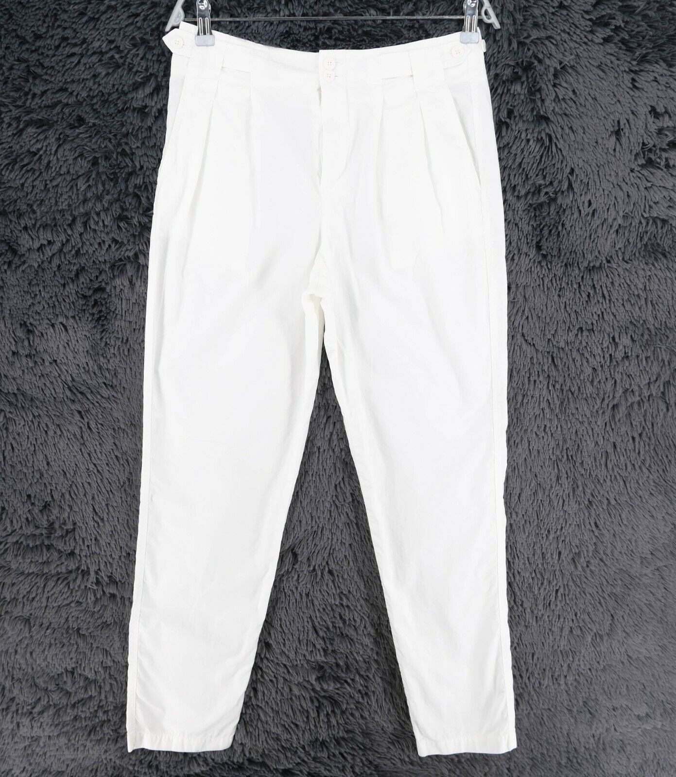 RRP €145 Lacoste White Straight Pants Trousers Size EU 36 UK 10 US 6