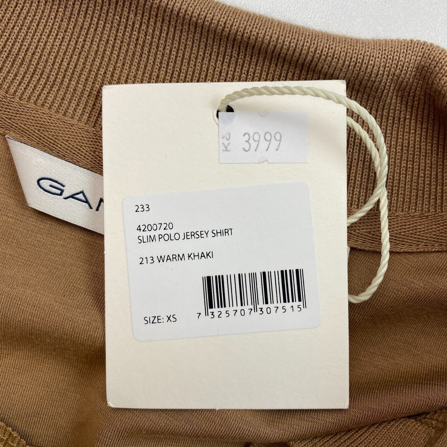 GANT Poloshirt aus Jersey, Slim Fit, Braun, Größe XS