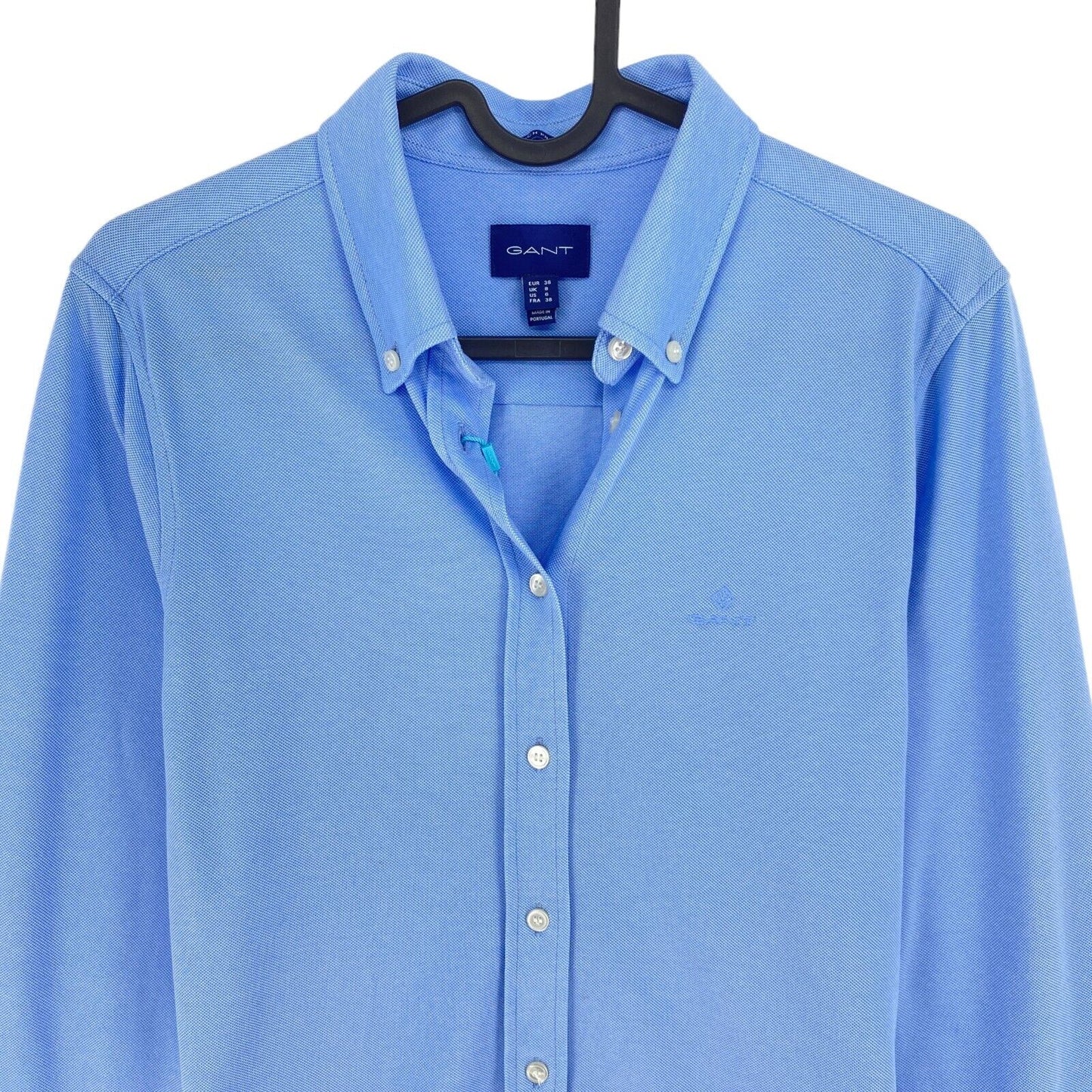 GANT Blue Tech Prep Jersey Shirt Size EU 36 UK 8 US 6