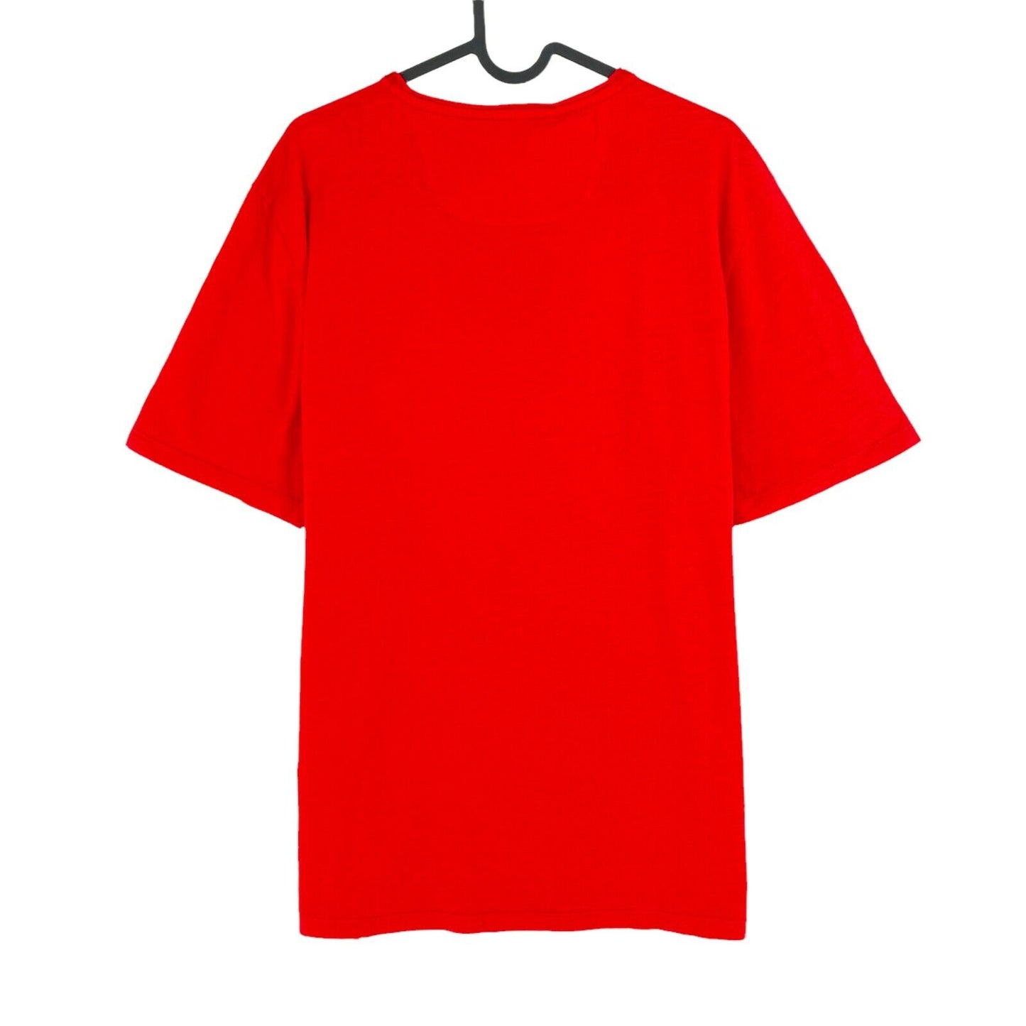 CAMEL ACTIVE Rotes T-Shirt mit Rundhalsausschnitt, stückgefärbt, Größe L