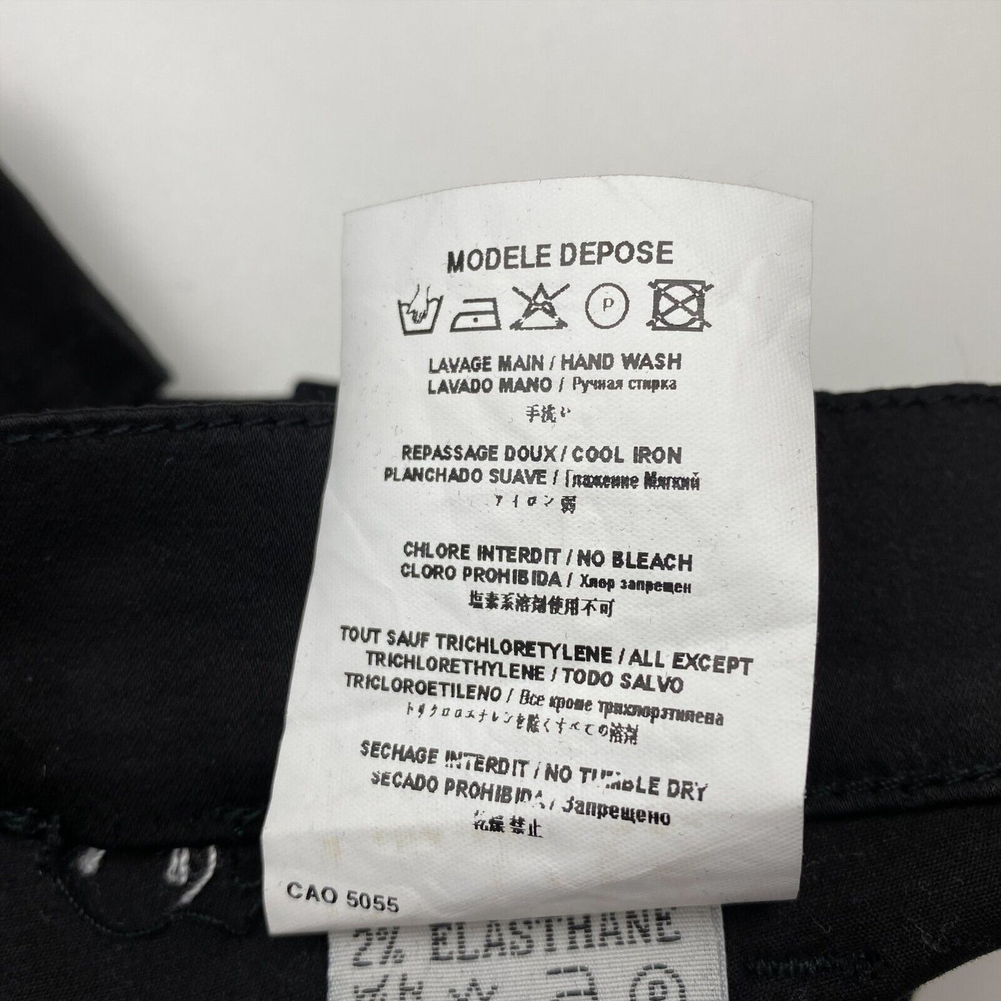 AXARA JEANS Schwarzer gerader Bleistiftrock aus Baumwollmischung, Größe EU 38 UK 10 US 6