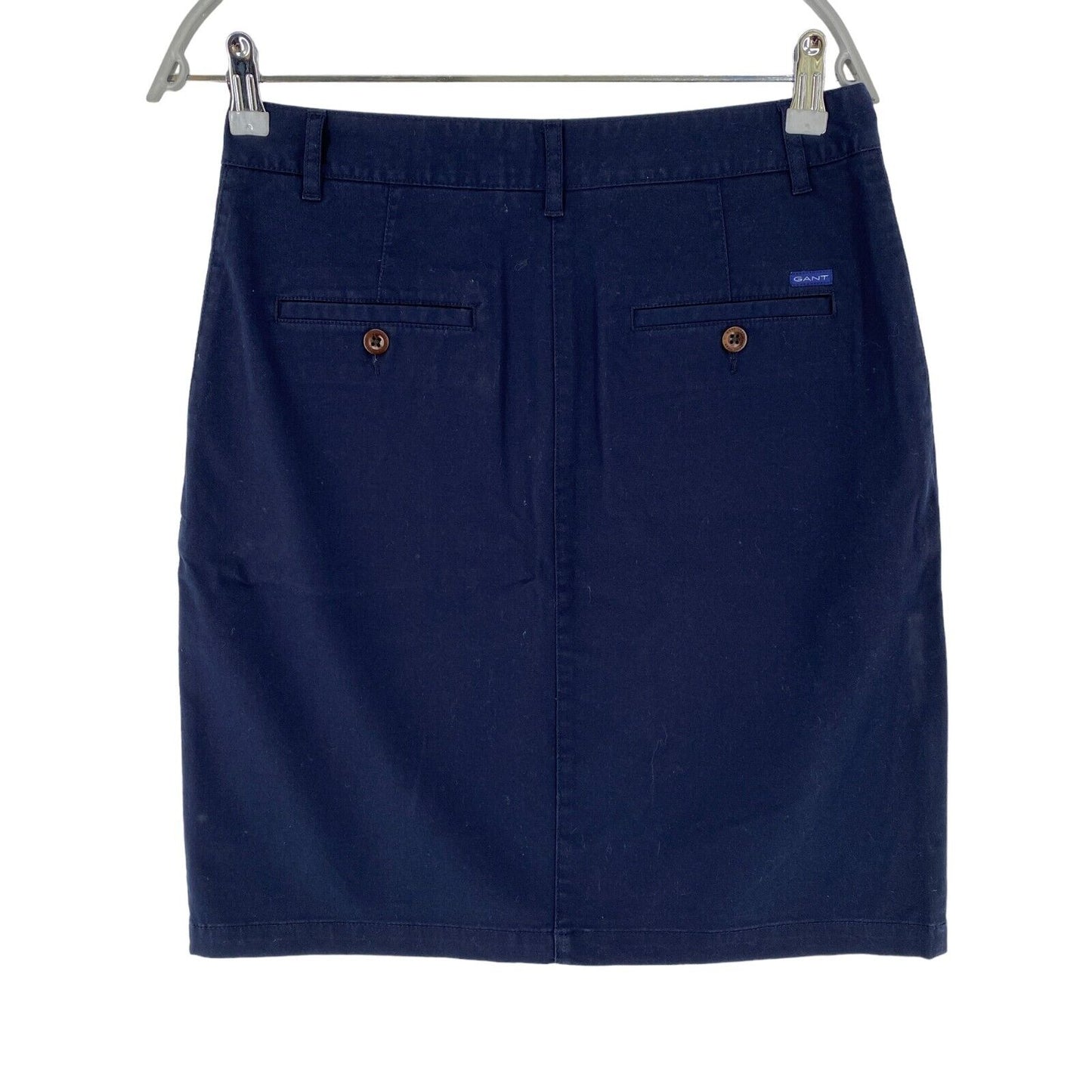 GANT Women Dark Blue Slim Fit Chino Skirt Size EUR 36 UK 8 US 6