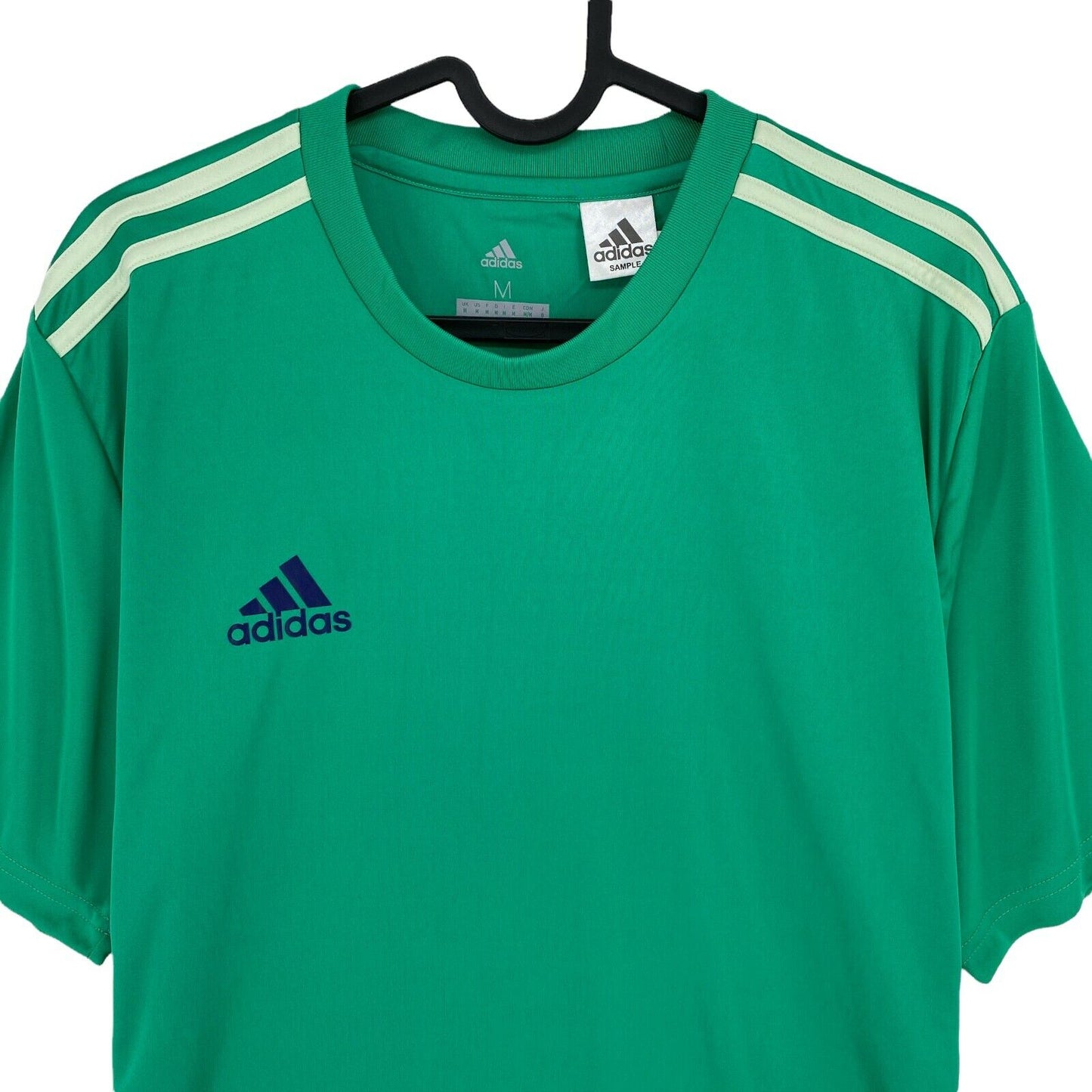 Adidas Climalite Green Crew Neck Football T Shirt Top Size M