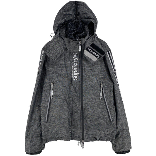 SUPERDRY Design Grey Hooded Jacket Size S