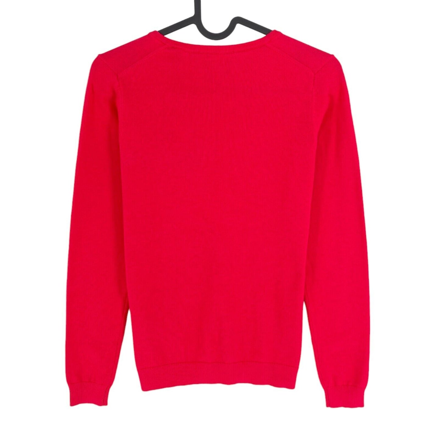 GANT Red Light Weight Cotton V Neck Jumper Pullover Sweater Size XS