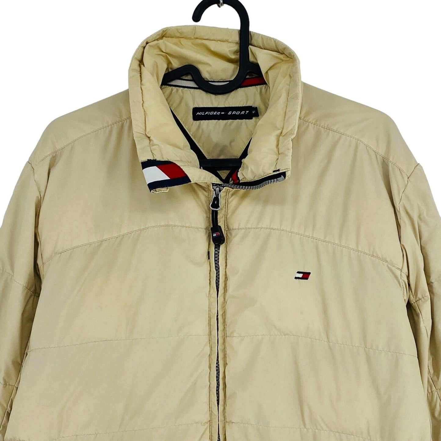 HILFIGER SPORT Beige Down Jacket Coat Size S