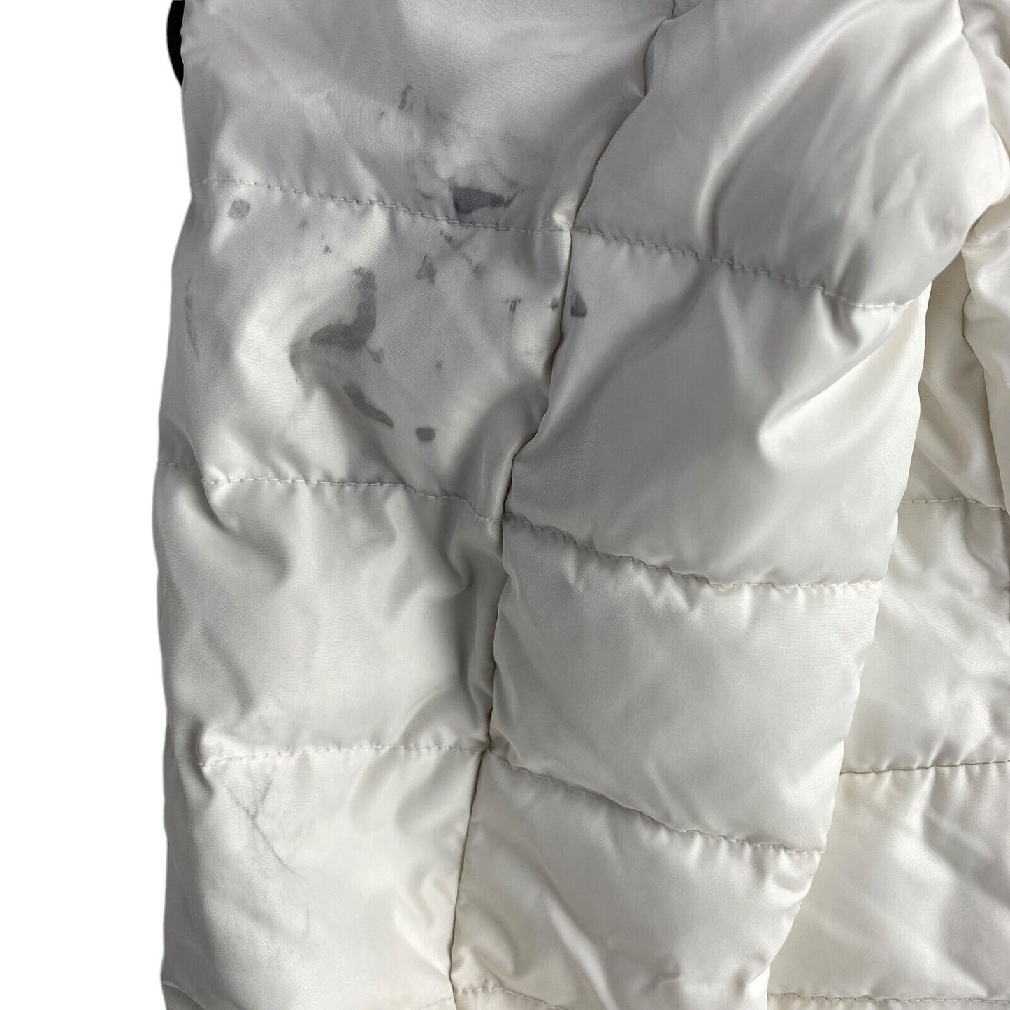 SUPERDRY MOUNTAINEERING SUPPLIES White Hooded Padded Puffer Jacket Coat Size S