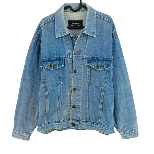 SAMWIN Blue Vintage Denim Jeans Jacket Size L