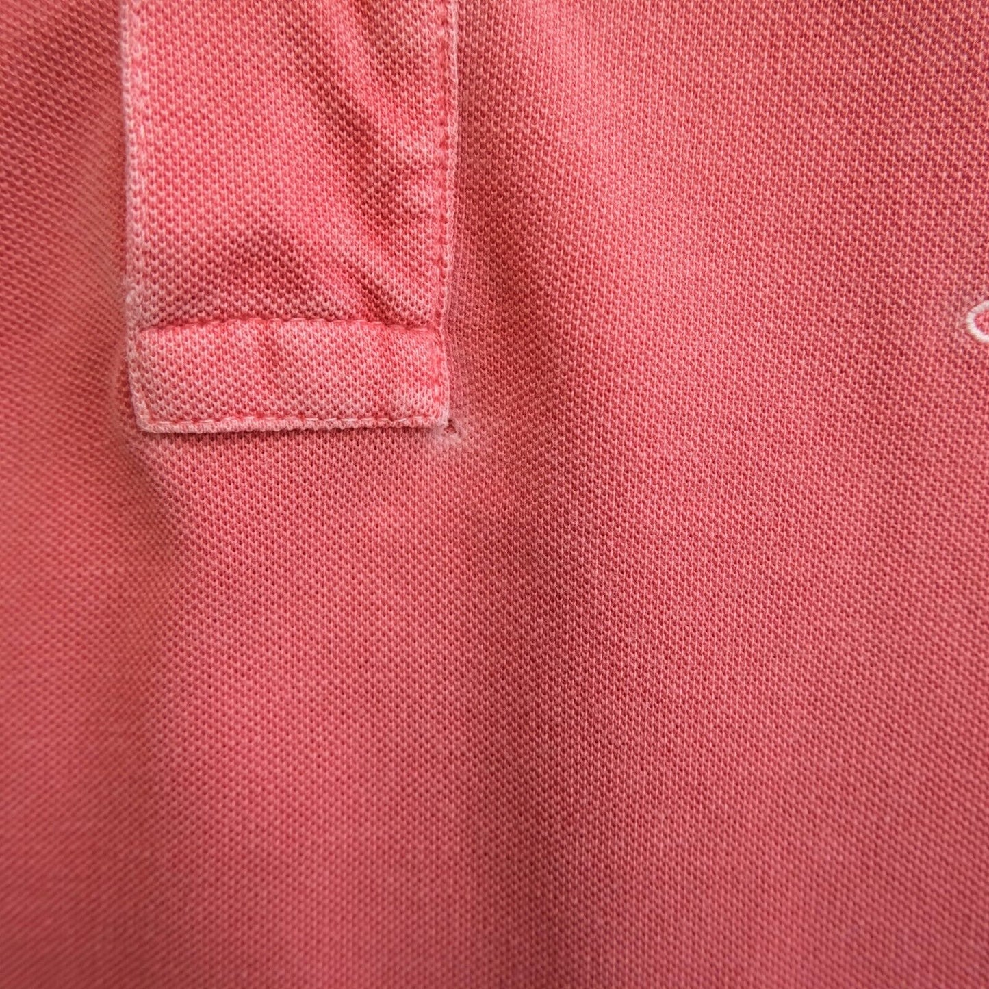 GANT Pink Sun Bleached Lock Up Logo Polo Neck T Shirt Size S L